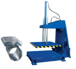 Hydraulic flattening machine